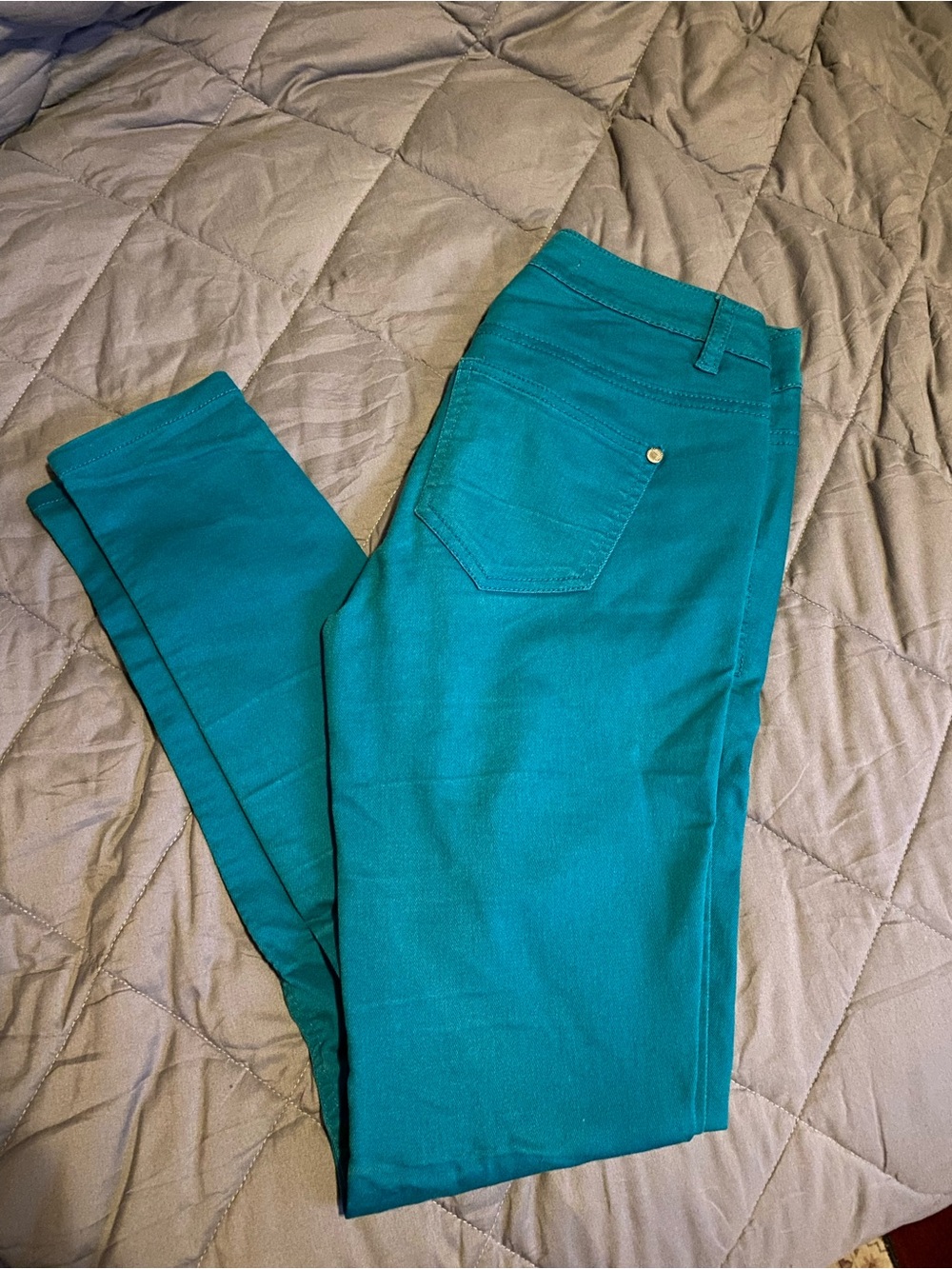 Tinseltown Teal Skinny Jeans
